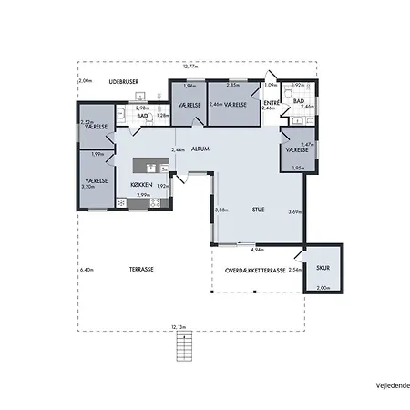 Beautiful And Spacious With A Sea View Near Lyngsbaek Beach, 펜션